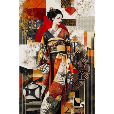 Aziatische vrouw in kimono